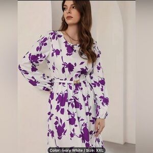 Romantic Floral Print Maxi Dress - Flowy Tiered Design, Comfortable Casual Style